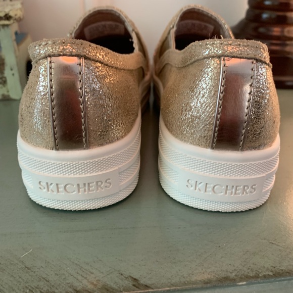 SKECHER - GIRLS BLING GOLD SNEAKERS -EUC sz11.5- - Picture 4 of 5